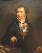 Antoni Brodowski Portrait of Ludwik Osinski. oil painting artist